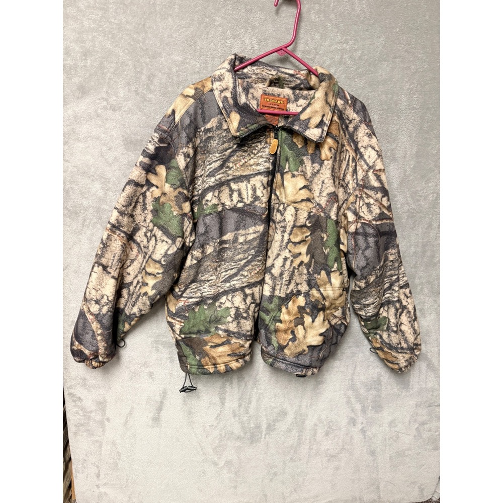 Trebark Glacier Bay Windproof Fleece Jacket Mens 2XL Camo Full Zip 9183 C636